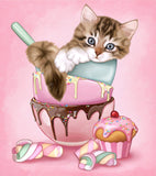 Diamond Art Club- Cat & Cupcake