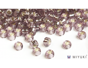 Miyuki 6/0 Glass Beads- 12 Silverlined Lilac