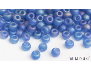 Miyuki 6/0 Glass Beads- 149FR Transparent Frost Capri Blue AB