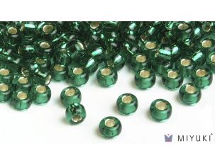 Miyuki 6/0 Glass Beads- 17 Silverlined Emerald