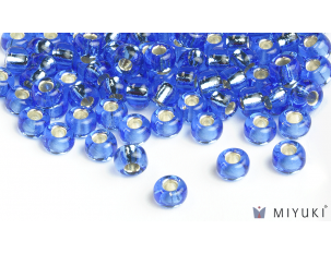 Miyuki 6/0 Glass Beads- 19 Silverlined Cornflower Blue