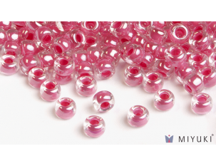 Miyuki 6/0 Glass Beads- 208 Carnation Pink-lined Crystal AB