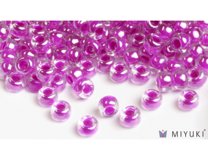 Miyuki 6/0 Glass Beads- 209 Fuchsia Lined Crystal AB