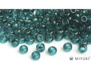 Miyuki 6/0 Glass Beads- 2406 Transparent Dark Teal