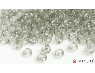 Miyuki 6/0 Glass Beads- 2412 Transparent Pale Silver