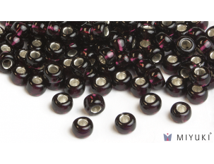 Miyuki 6/0 Glass Beads- 2428 Silverlined Dark Violet