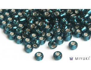 Miyuki 6/0 Glass Beads- 30 Silverlined Dark Teal