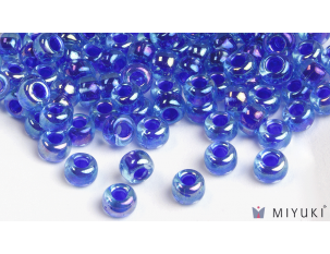 Miyuki 6/0 Glass Beads- 353 Colbalt-lined Sapphire AB