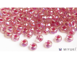 Miyuki 6/0 Glass Beads- 355 Magenta-lined Crystal AB