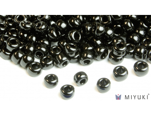 miyuki seed beads 6/0 opaque black - beads 