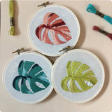 MCreativeJ- DIY Varigated Monstera Embroidery Kit