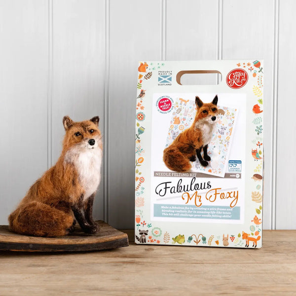 The Crafty Kit Company- Fabulous Mr Foxy Needle Felting Kit
