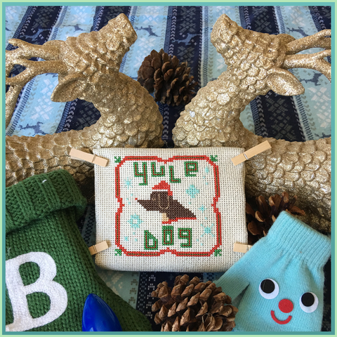 Candy Stitch Pattern- No. 6b Yule Dog