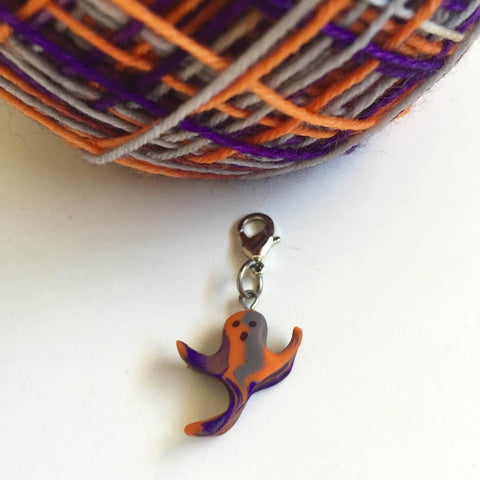 Monthly Stitch Marker- October '15 Groovy Ghost